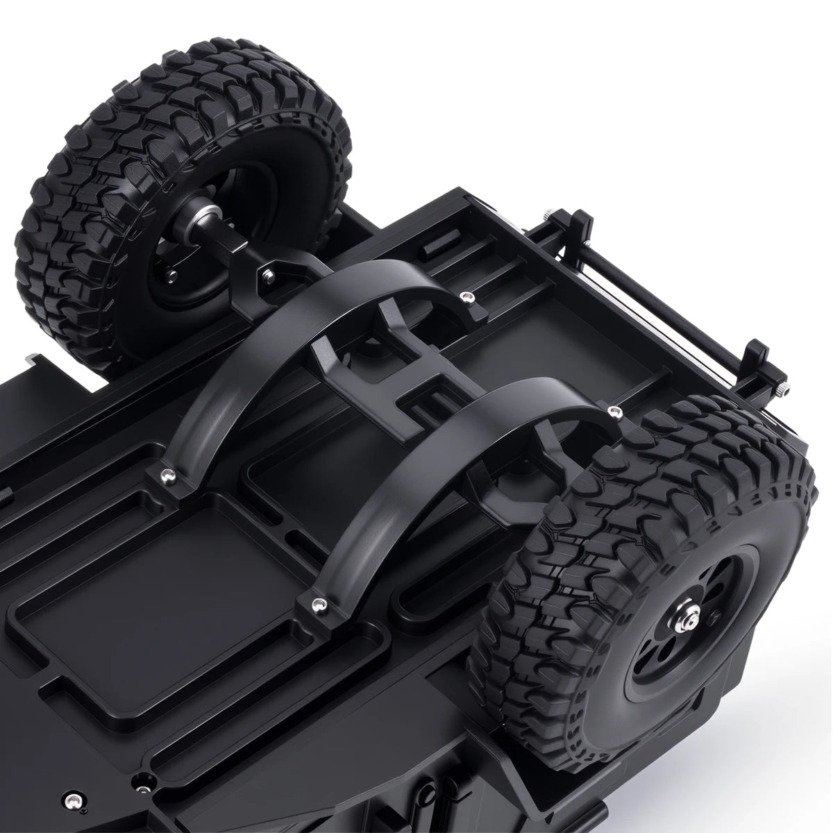 Plastic Off-Road Camping Trailer Motorhome RV Trailers with Stickers for 1/18 1/24 RC Crawler TRX4M SCX24 Decorative Parts