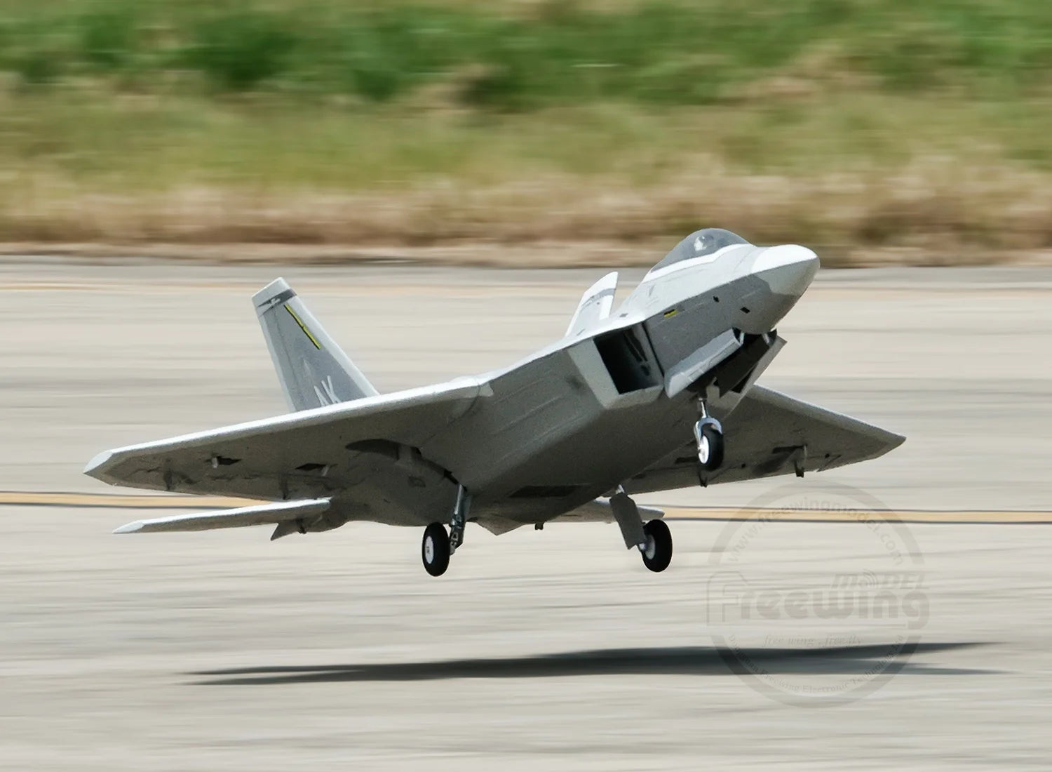 Freewing Flying Wing Model 70mm F-22 Raptor American "Raptor" Channel Fifth Generation Fighter Model Aircraft Toy Model