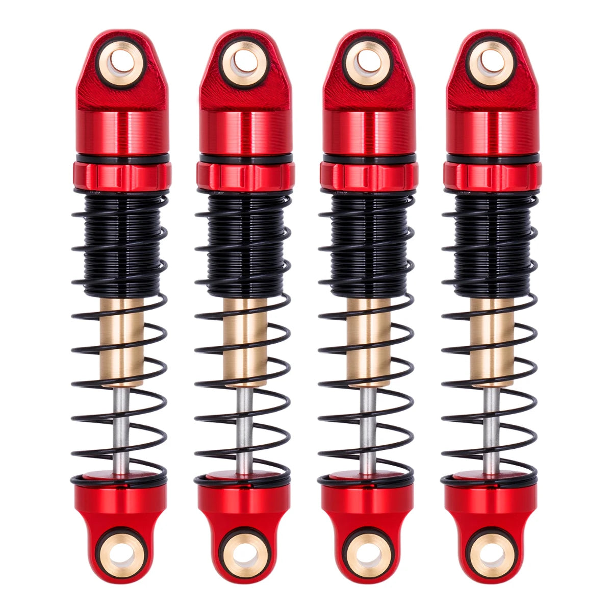 Axial SCX30 Aluminum Shock Absorber Set, 28.5mm with 3 Spring Rates, Full Car Kit for Performance Upgrade