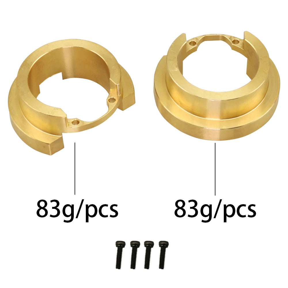 1/10 RC Crawler TRX-4 Brass Heavy Duty Counter Weight Set Portal Drive Axle Housing Bumper Mount TRX4 TRX6 Upgrade Parts