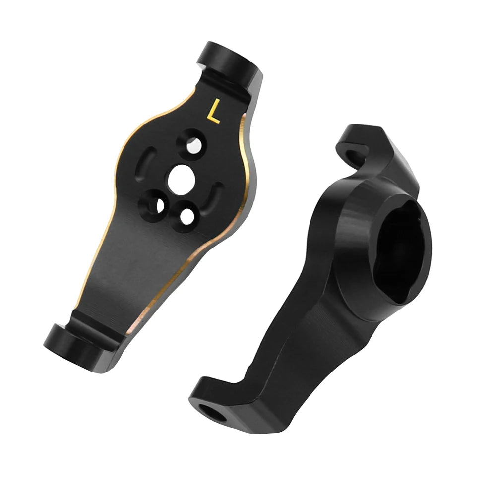 Portal Axle Housing Brass Black Steering Cup steering C Seat tie Rod Holder gear Cover servo Bracket For 1/10 Trx4 Trx6