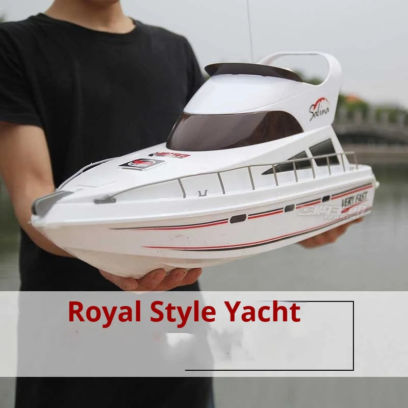 Remote Control Boat High-Speed Speedboat Model Boat Simulation Yacht Rowing Boat Model Remote Control Speedboat Toy Boat Airship