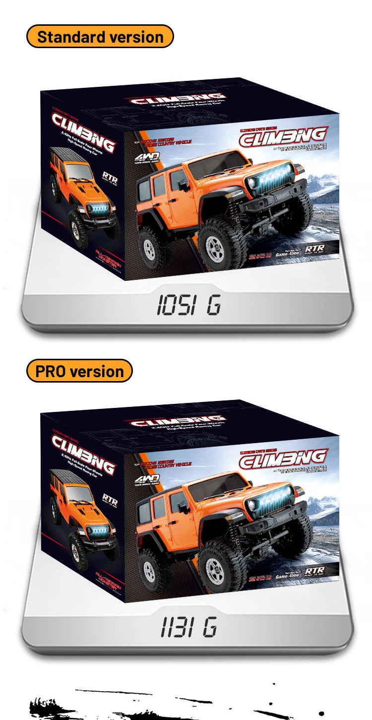 C8801 PRO/ C8801 1/18 RC Car With Light 2.4G 4WD Electric Climbing High-Speed Off-Road Vehicle Remote Control Toys For Kid Adult