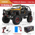 WLtoys 104026 1/10 Professional RC Car Off Road 4x4 2.4G 4WD Remote Control Cars 45 Minutes Working Time Climbing Car Adult Toy