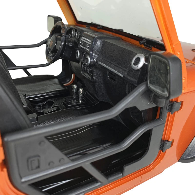Tube Doors Hard Body Car Shell 12.3" 313mm Wheelbase for 1/10 RC Crawler TRX4 Redcat GEN8 Axial SCX10 90046 Jeep Wrangler