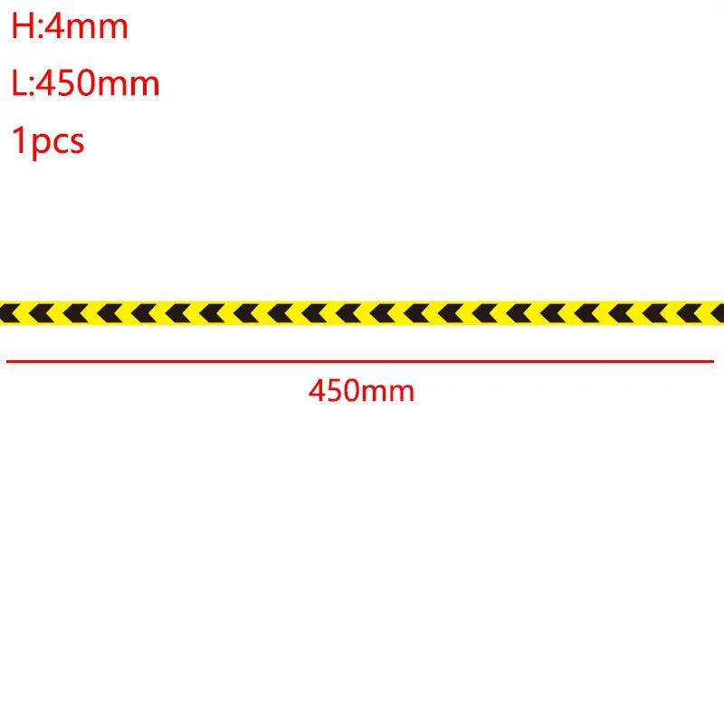 Reflective Warning Car Sticker Decorative Strip for 1/14 Tamiya RC Truck Trailer Tipper Scania 770S Benz Actros 3363 Volvo MAN