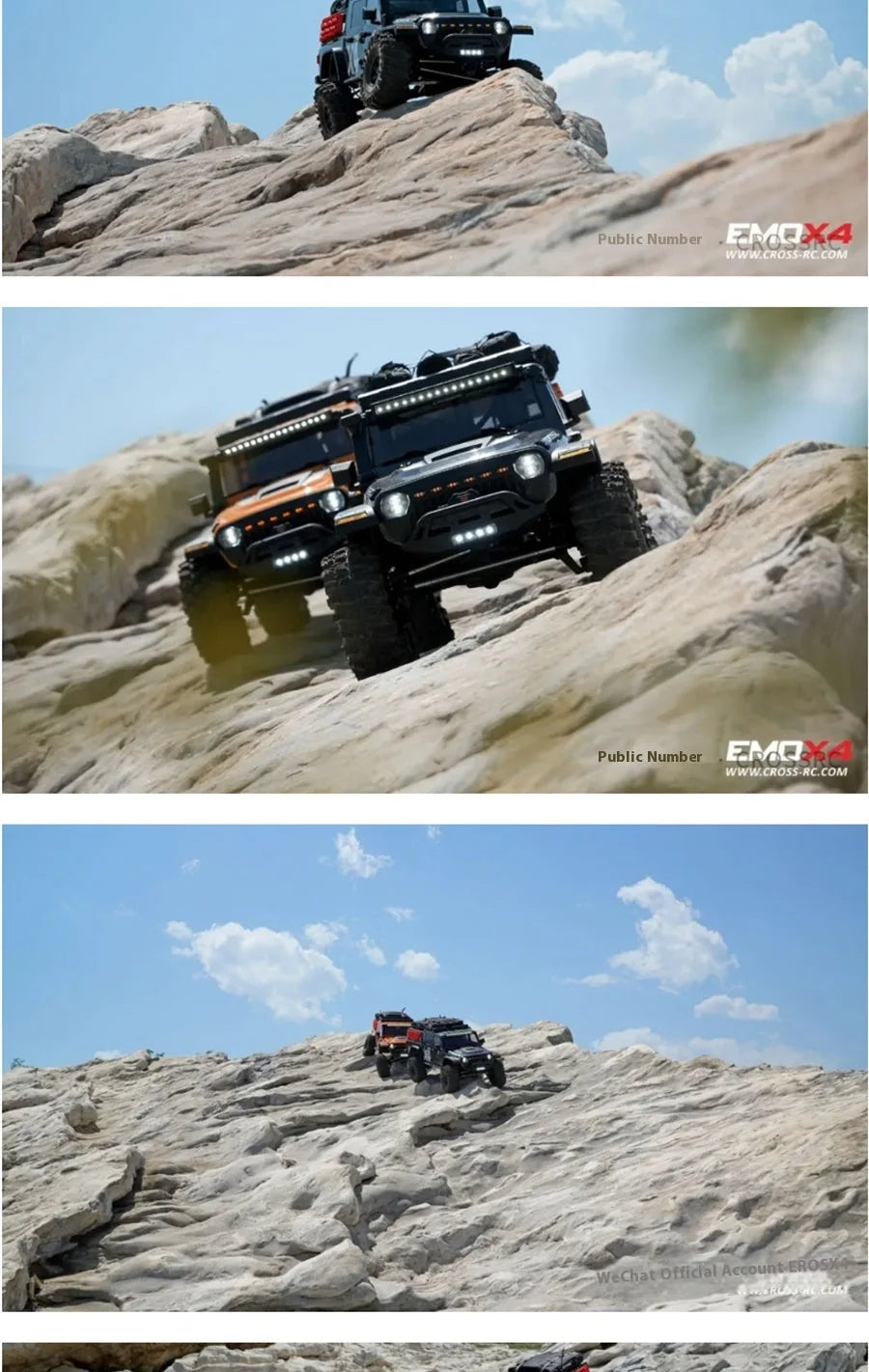 Crossrc Emo X4 Leopard 1/8 Rc 4wd High Speed Simulation Remote Control Electric Variable Speed Climbing Off Road Vehicle Model