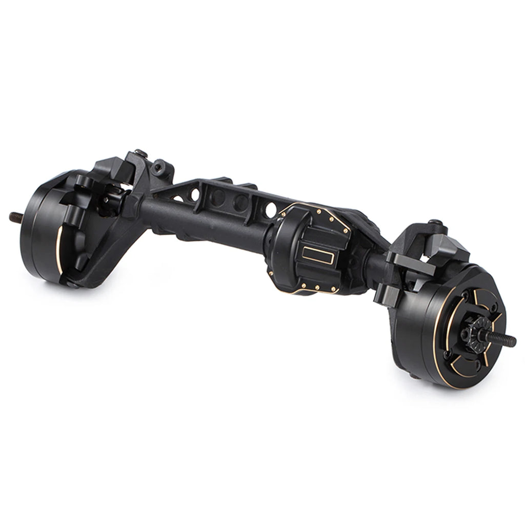 Black Brass Weights Steering Knuckles Portal Cover Set for Axial Capra SCX10 III AR45P SuperShafty CP44 Vanquish F9 Axle Housing