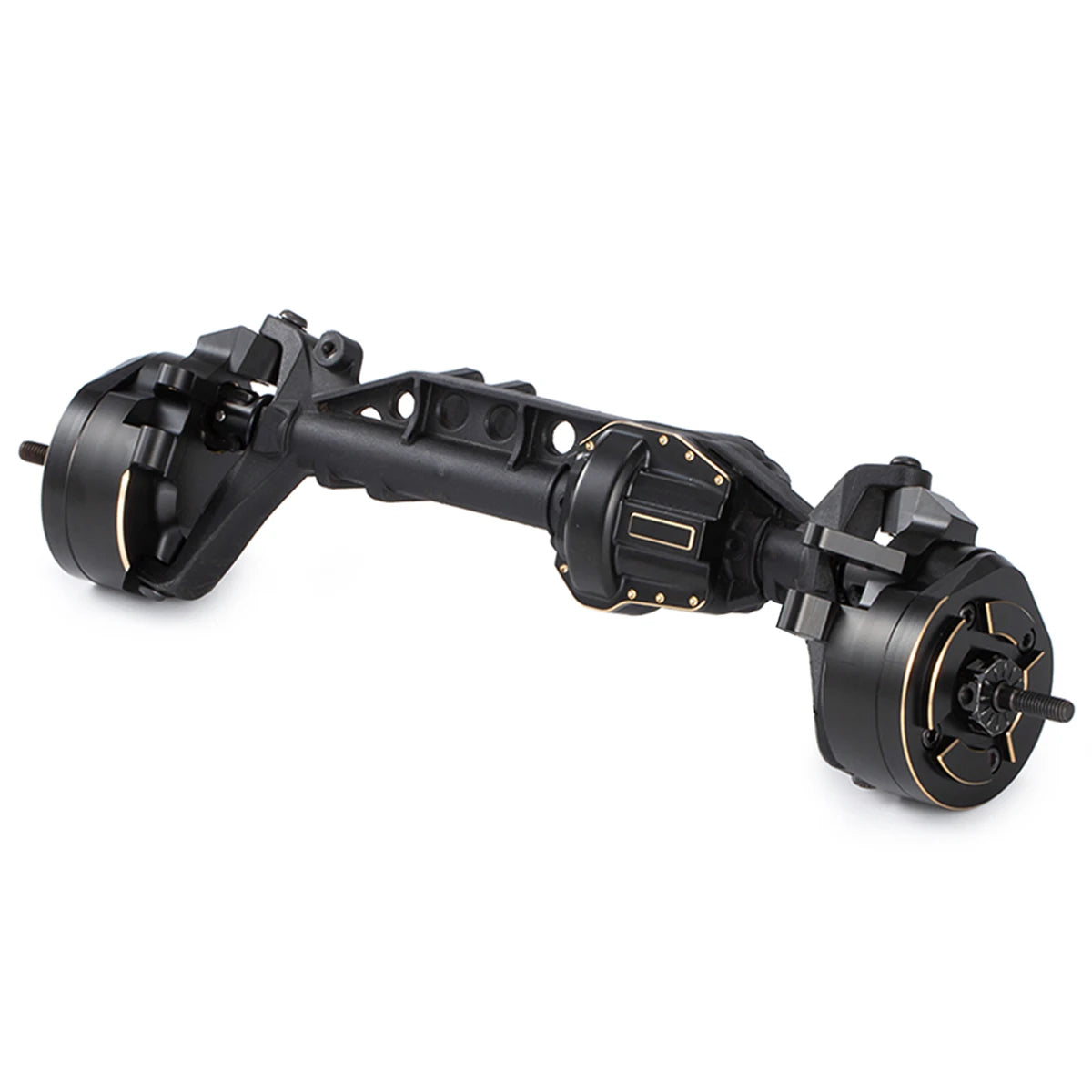 Black Brass Weights Steering Knuckles Portal Cover Set for Axial Capra SCX10 III AR45P SuperShafty CP44 Vanquish F9 Axle Housing