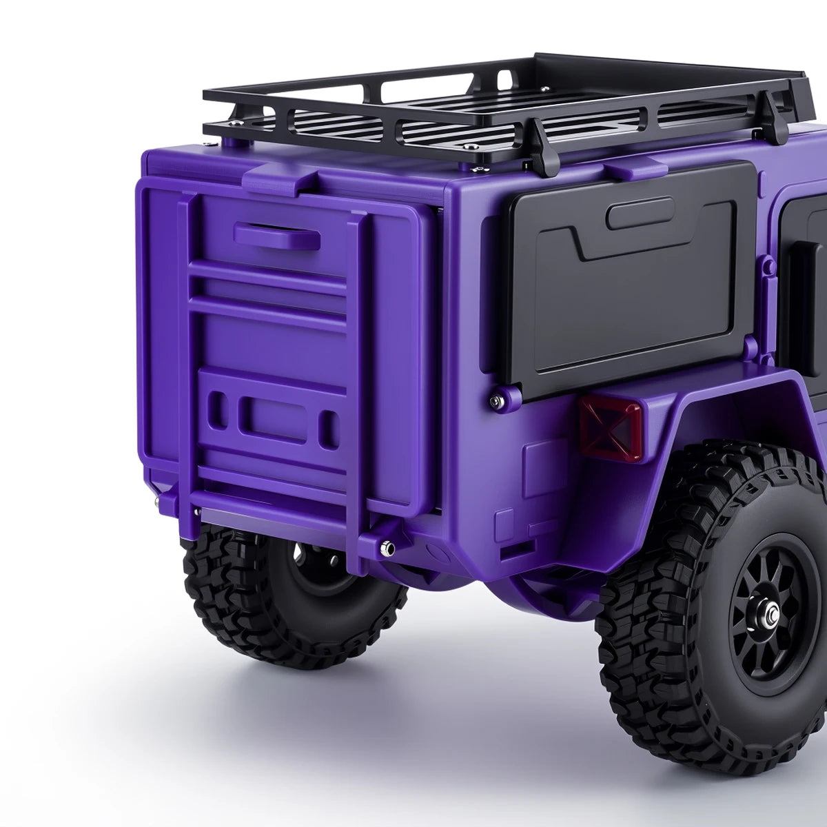 Plastic Off-Road Camping Trailer Motorhome RV Trailers with Stickers for 1/18 1/24 RC Crawler TRX4M SCX24 Decorative Parts