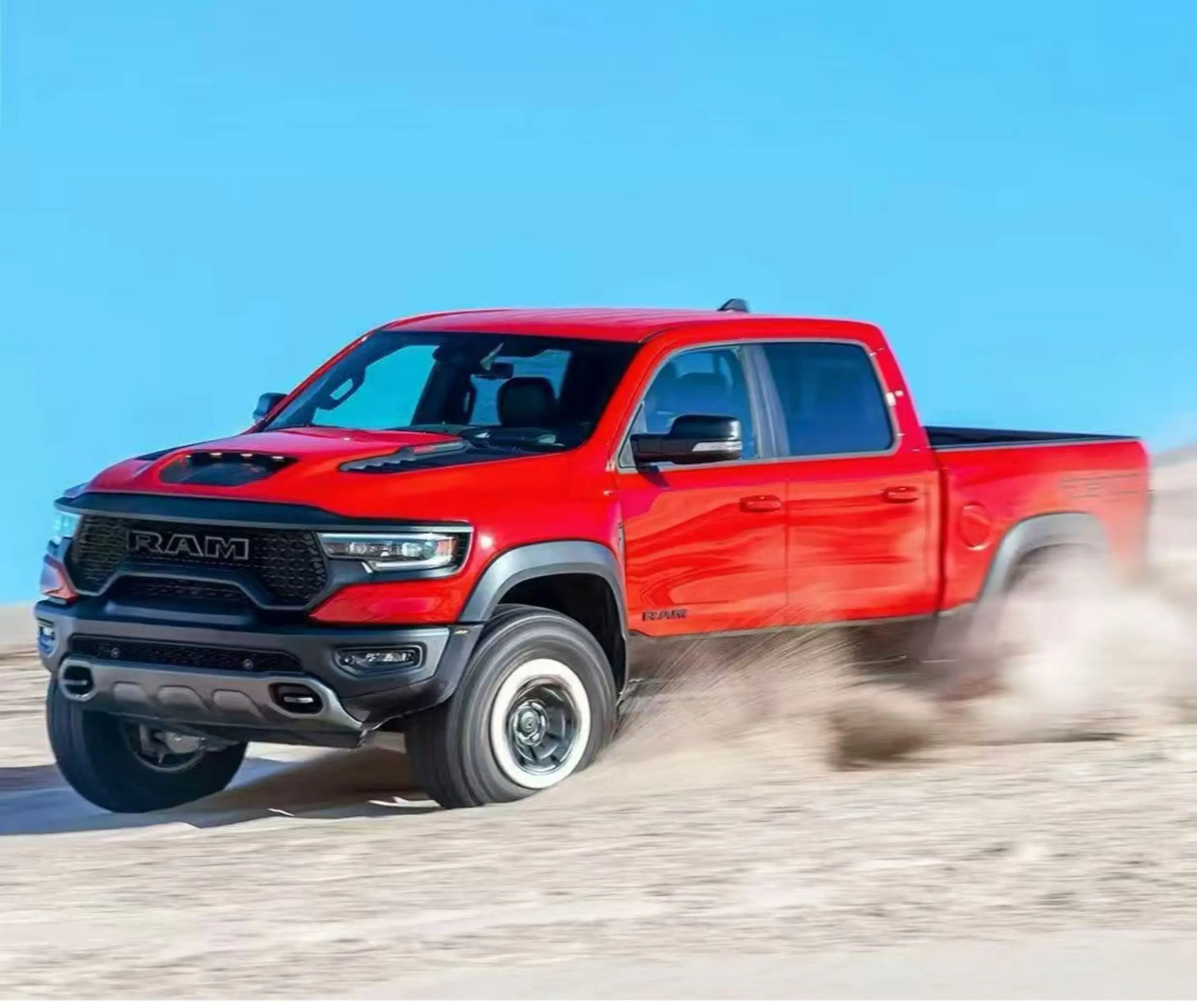 KM Rraction Tyrannosaurus RAM 1500 Simulation 1/8 Remote Control Electric Four-Wheel Drive Climbing Car Pickup Off-Road Vehicle
