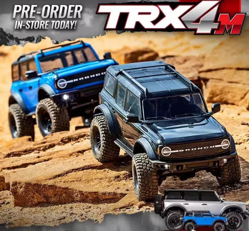Traxxas TRX4M 1/18 Scale RC Crawler Electric Remote Control Land Rover Defender Bronco Off Road Vehicle Model 97054-1