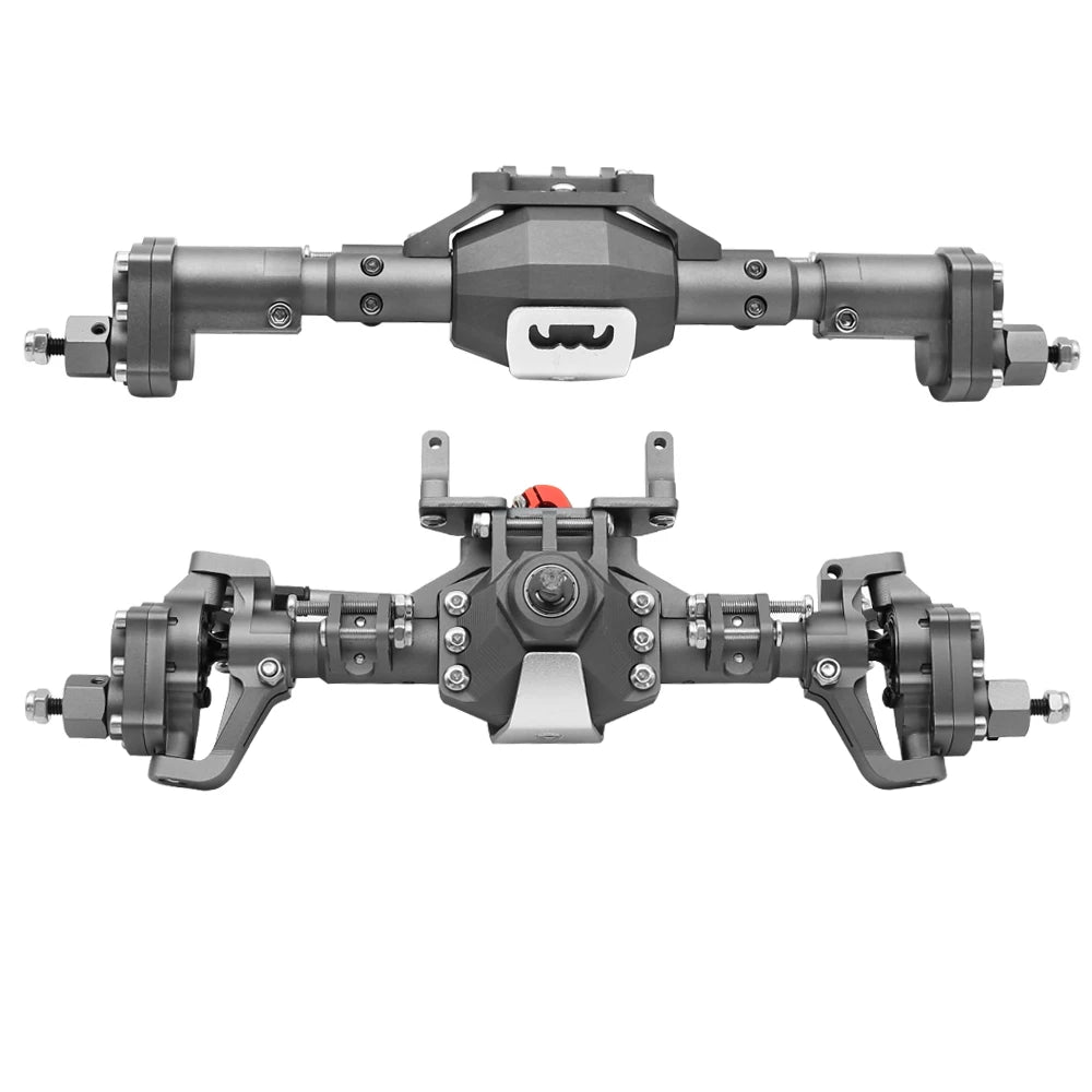 New CNC Machined Aluminum Alloy Front and Rear Portal Axle for 1/10 RC Crawler Car Axial SCX10 II 90046 90047 Redcat GEN8 RGT