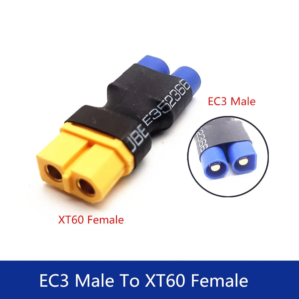 Adapter XT30 XT60 XT90 TRX T Plug Deans EC5 EC3 Female to Male HXT 4MM Connectors Plug RC Lipo Battery Control Parts DIY