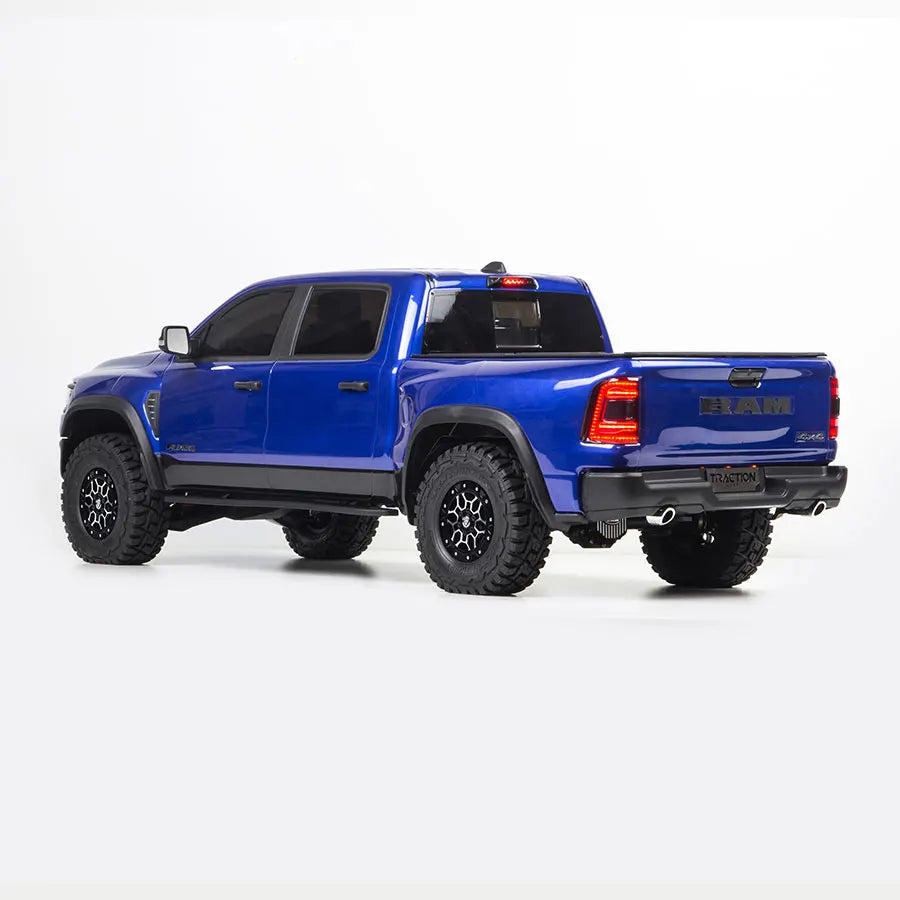 KM Rraction Tyrannosaurus RAM 1500 Simulation 1/8 Remote Control Electric Four-Wheel Drive Climbing Car Pickup Off-Road Vehicle