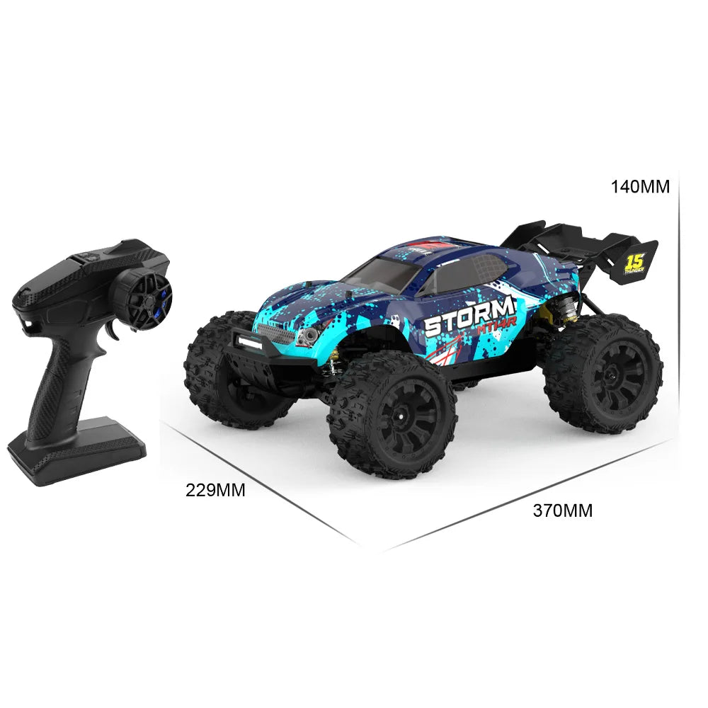 JIUSI 1:14 High Speed Rc Off-road Car 4WD 80KM/H Brushless motor 3S Remote Control Drift Racing Cars Toys For Childrens Gift