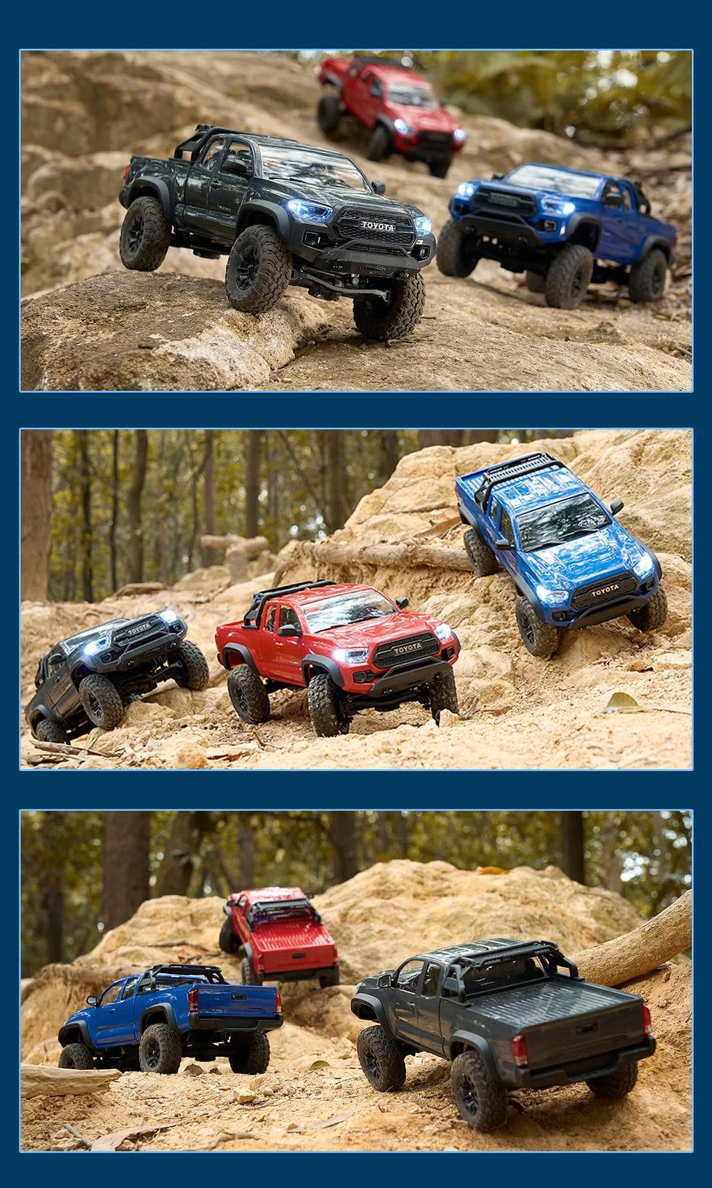 FMS 1/24 full-scale simulation model of  TACOMA remote control car RC ABS shell two-speed remote control toy car