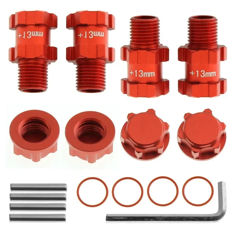 Metal 14mm to 17mm Wheel Hex Adapter for 1/10 ARRMA 3S SENTON VORTEKS Typhon Big Rock Granite RC Car Upgrade Parts