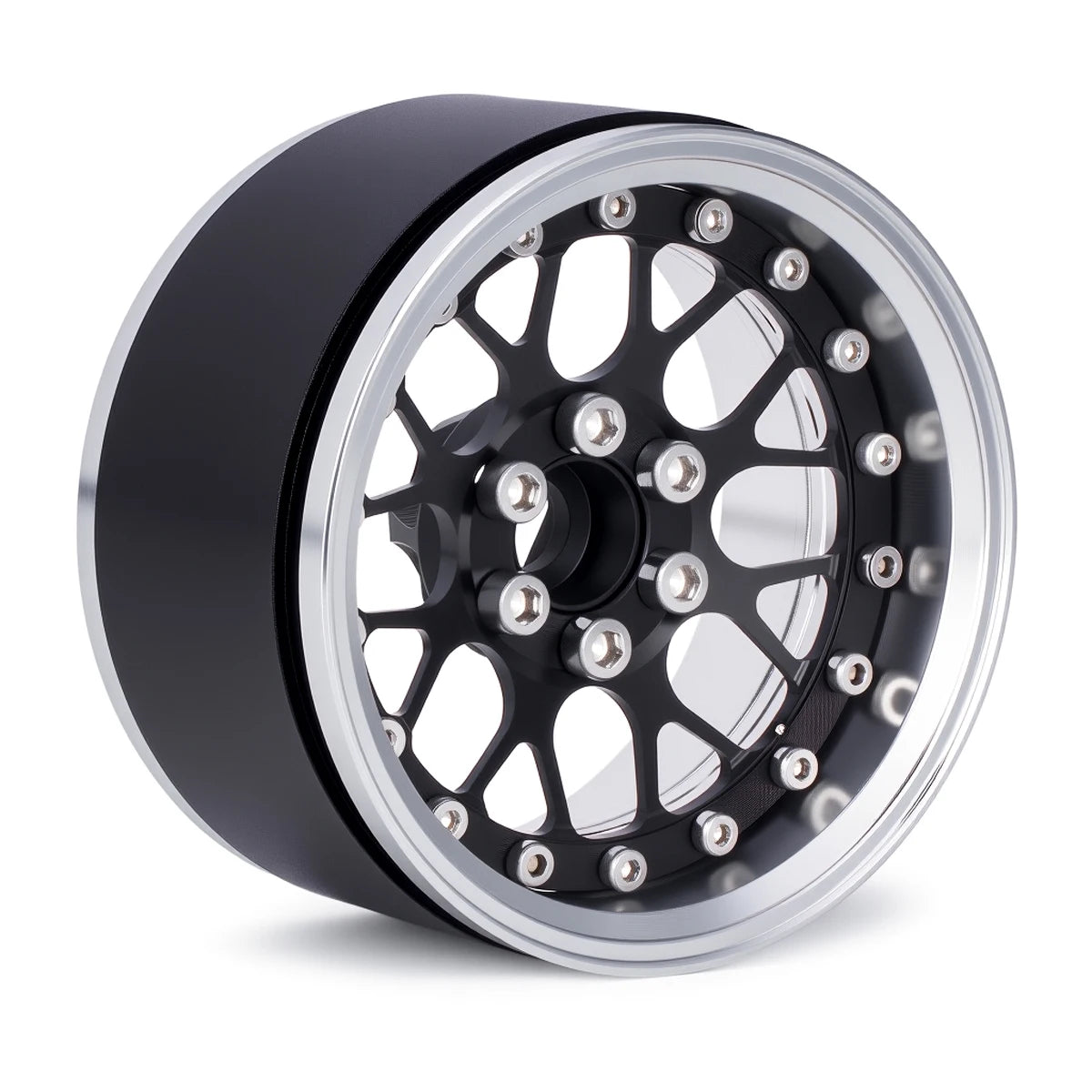 4Pcs Aluminum Alloy 2.2" Beadlock Wheels, Universal Fit for 1/10 RC Crawler Car Axial SCX10 II III & Traxxas TRX4