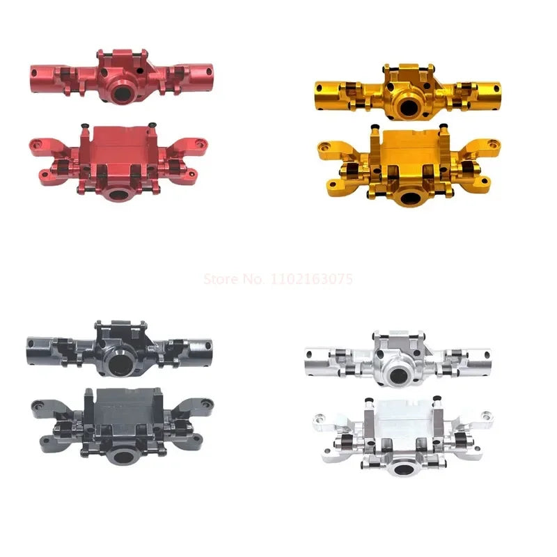 HB 1/10 ZP1001-ZP1007 RC Car Upgrade Metal Front Rear Bumper Shock Absorber Steering Cup Gear Steering Gear Arm Spare Parts