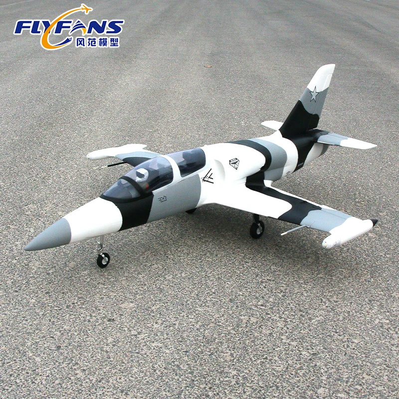Flyfans L-39 Rc Airplane 64mm Edf Fixed Wing Jet With Retractable Landing Gear Navigation Lights 4s 6s Dual Power Hobby Aircraft