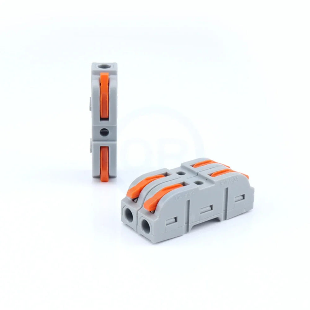 10 pcs LT-211 Quick Terminal Block 1 in 1 out 0.08-4mm² sq. freely combinable and reusable Hard and soft wires