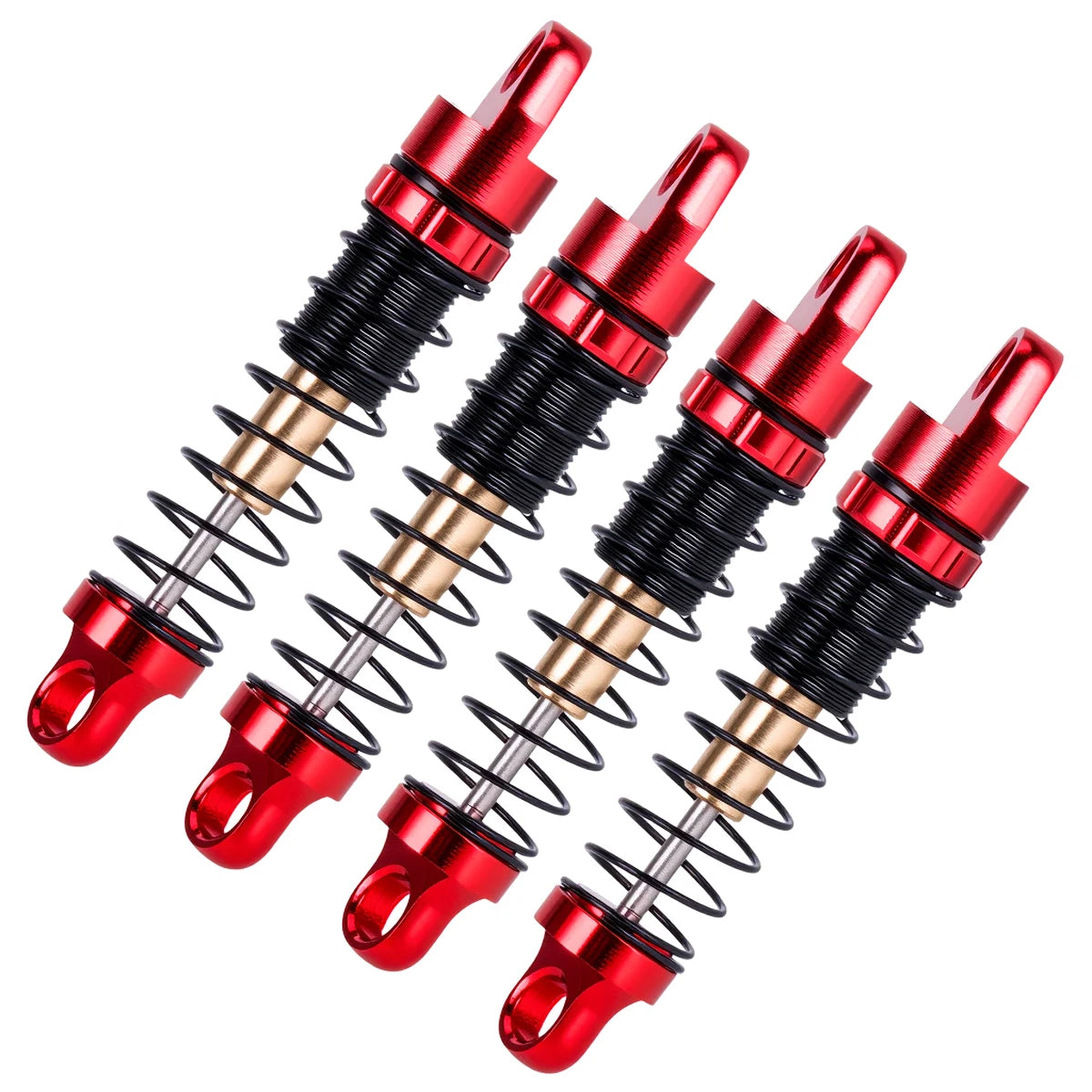 Axial SCX30 Aluminum Shock Absorber Set, 28.5mm with 3 Spring Rates, Full Car Kit for Performance Upgrade