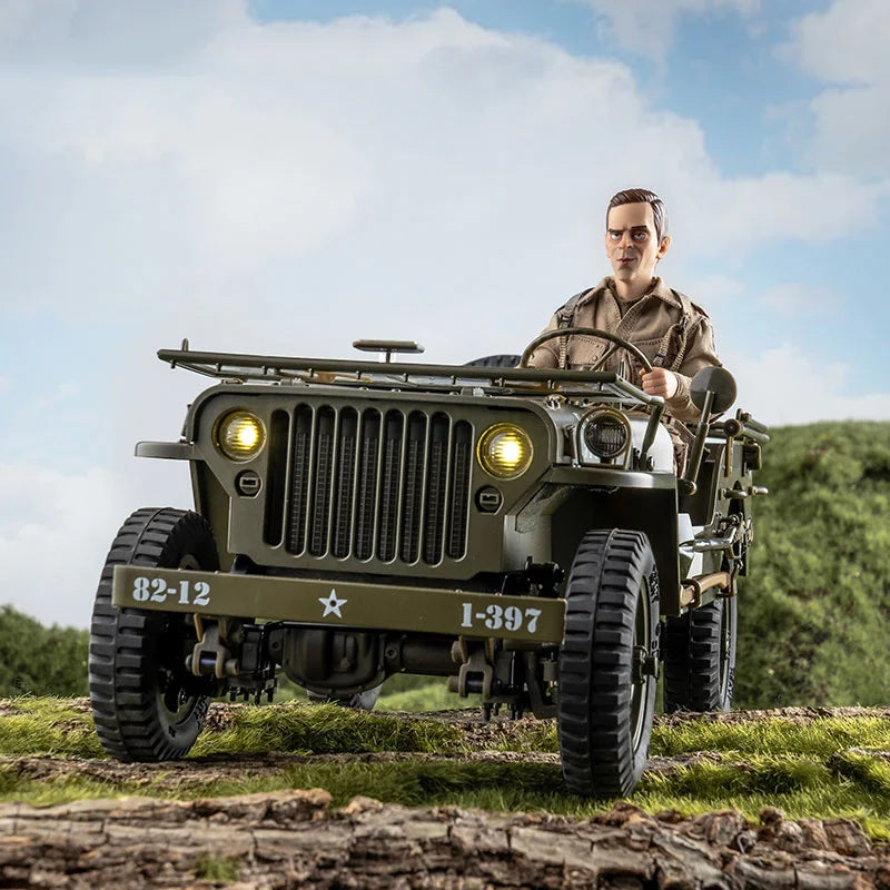 FMS RC Car 1/12 1941 MB Scaler Willys Jeep 2.4G 4WD RTR Crawler Climbing Scale Military Truck Offroad Vehicle Adult Kids Toy