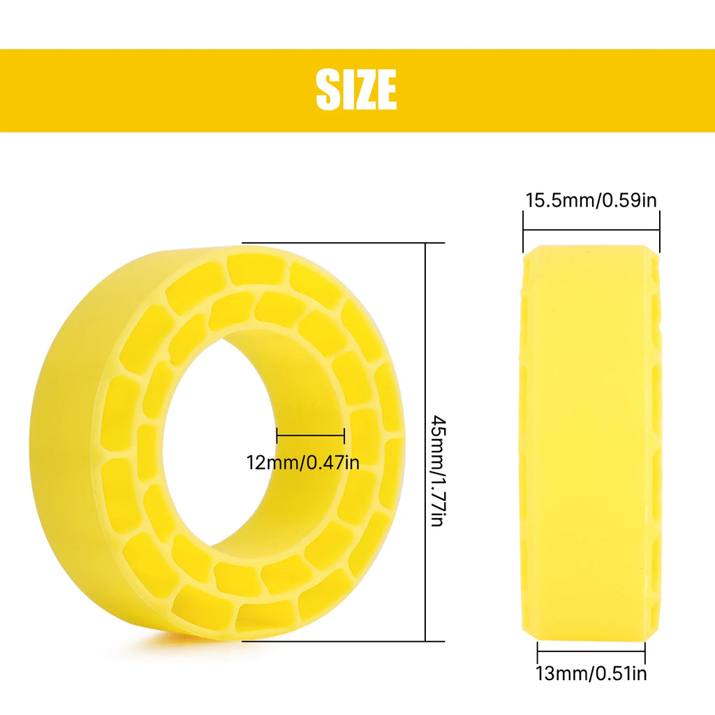INJORA 4pcs Silicone Rubber Inserts for 52mm 1.0" Tires (1045)