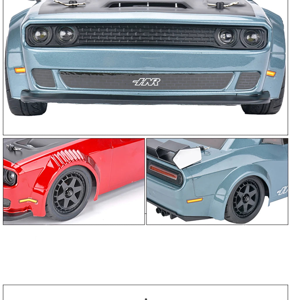 HNR H9802 4x4 Brushless RC On-Road Racing 1/10 Electric Remote Control Flat Running Drift Racing Car Adult Children's Toys