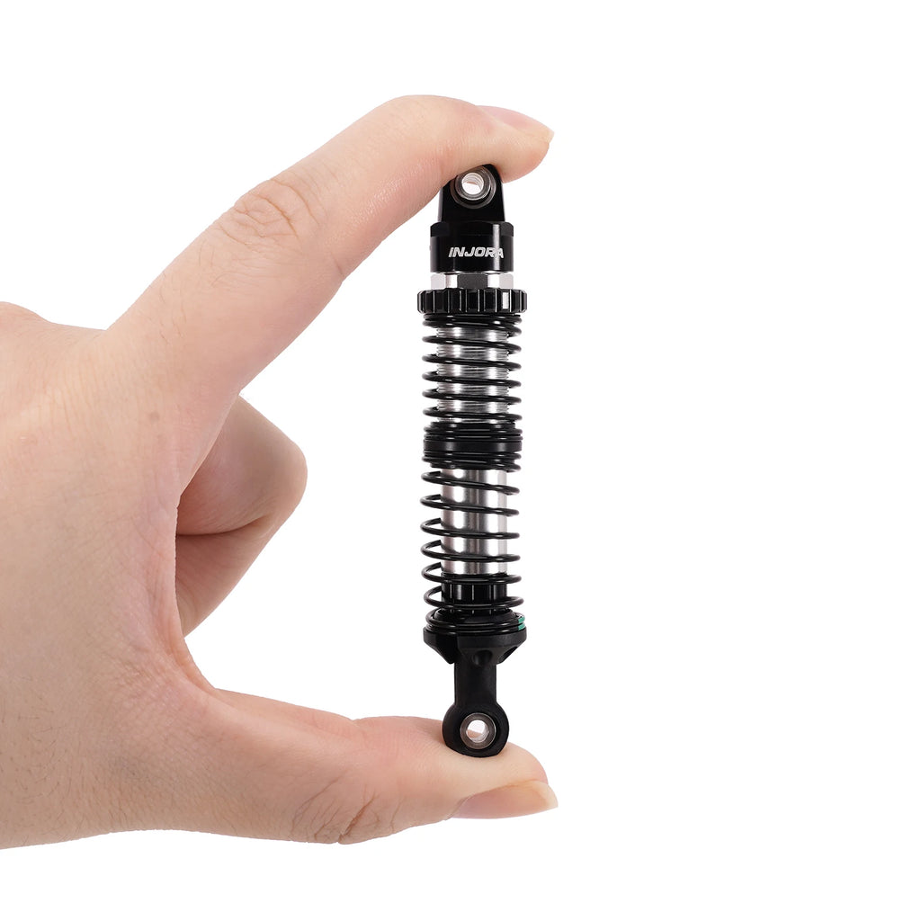 INJORA DRX Dual-Rate Spring Oil Shocks for 1/10 RC Crawlers, 80mm / 90mm / 100mm / 110mm / 120mm