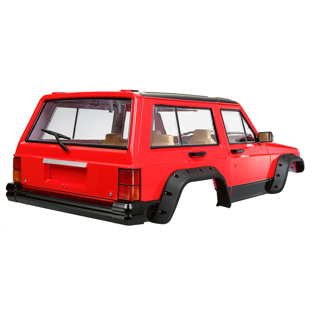 RED SPIDER Painted Cherokee Body 313mm 12.3" Wheelbase Plastic Car Shell for RC Crawler Axial SCX10 & SCX10 II 1/10  90046 90047