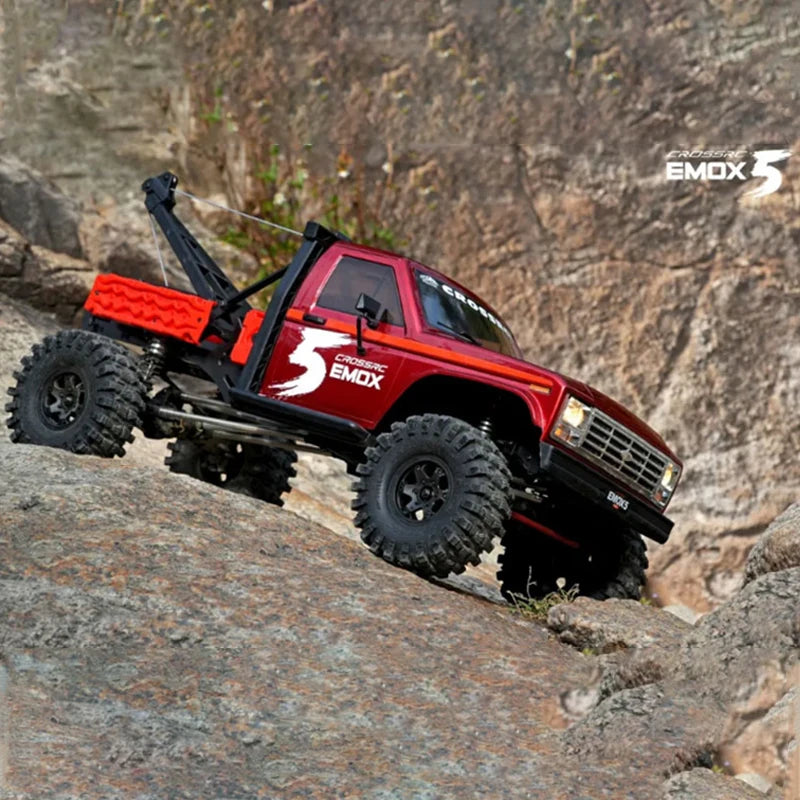 New Crossrc Emo X5 Foc Brushless 1/8 Rc Remote Control Model Cars Off-Road Crawler 4wd Road Rescue Vehicle Children'S Toy Gift