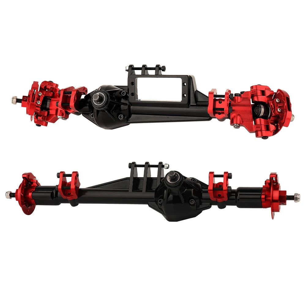 Aluminum Alloy Front / Rear Axle Assembly Set for Axial RBX10 Ryft 1/10 RC Cralwer Upgrades