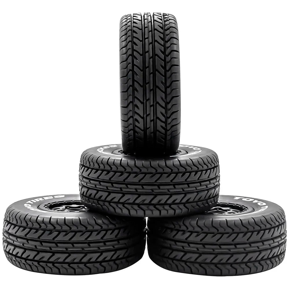 4pcs 112mm 1/10 Short Course Truck Tires Tyre Wheel With 12mm Hex For Slash Arrma Senton HuanQi 727 Vkar 10sc Hpi Rc Car
