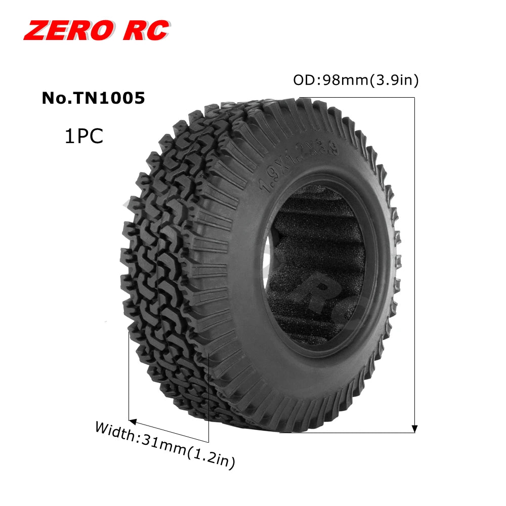 RC TRUCK 1.9" Rock Crawler Tires 90-117mm Tyre For 1/10 Off Road AXIAL SCX10 II III CAPRA TRAXXAS TRX-4 RGT MST RC4WD D90 WHEEL