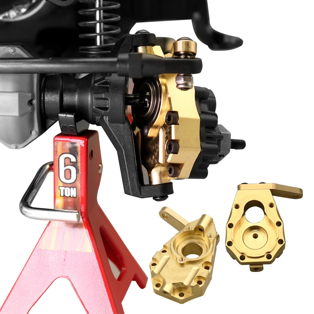 1/10 RC Crawler TRX-4 Brass Heavy Duty Counter Weight Set Portal Drive Axle Housing Bumper Mount TRX4 TRX6 Upgrade Parts