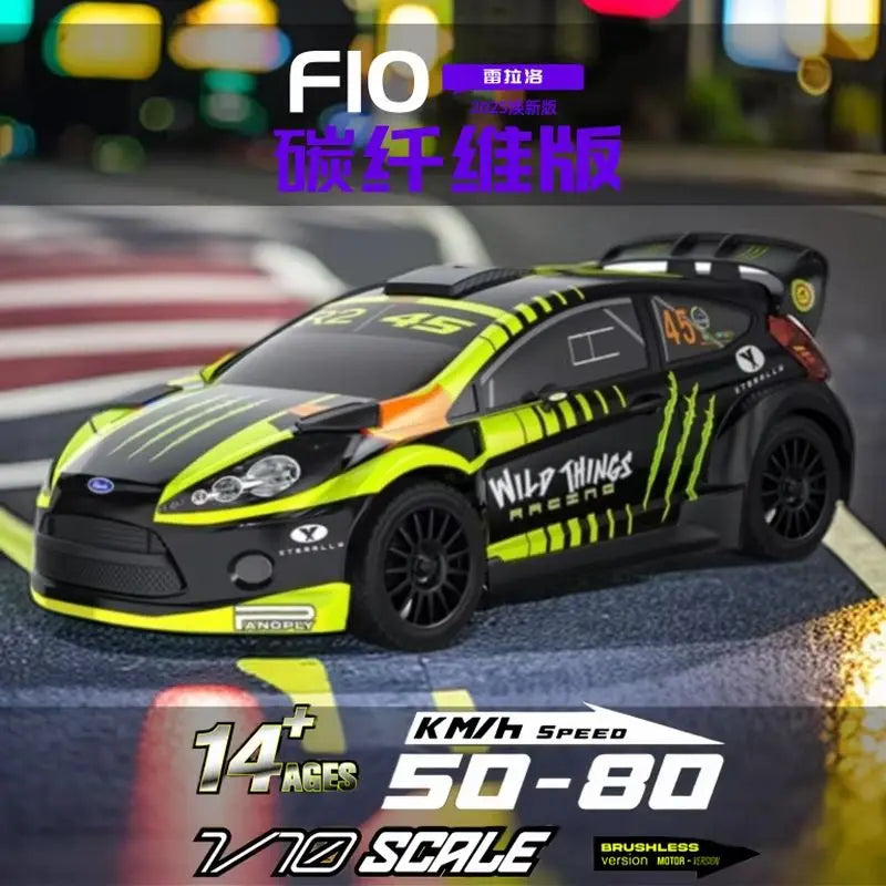 Rc Rally Car 1/10 F10 4wd Rtr Rc Simulation Racing Drift Off-Road Vehicle Model Rally Car 2.4g Remote Control Car Adult Boy Toys