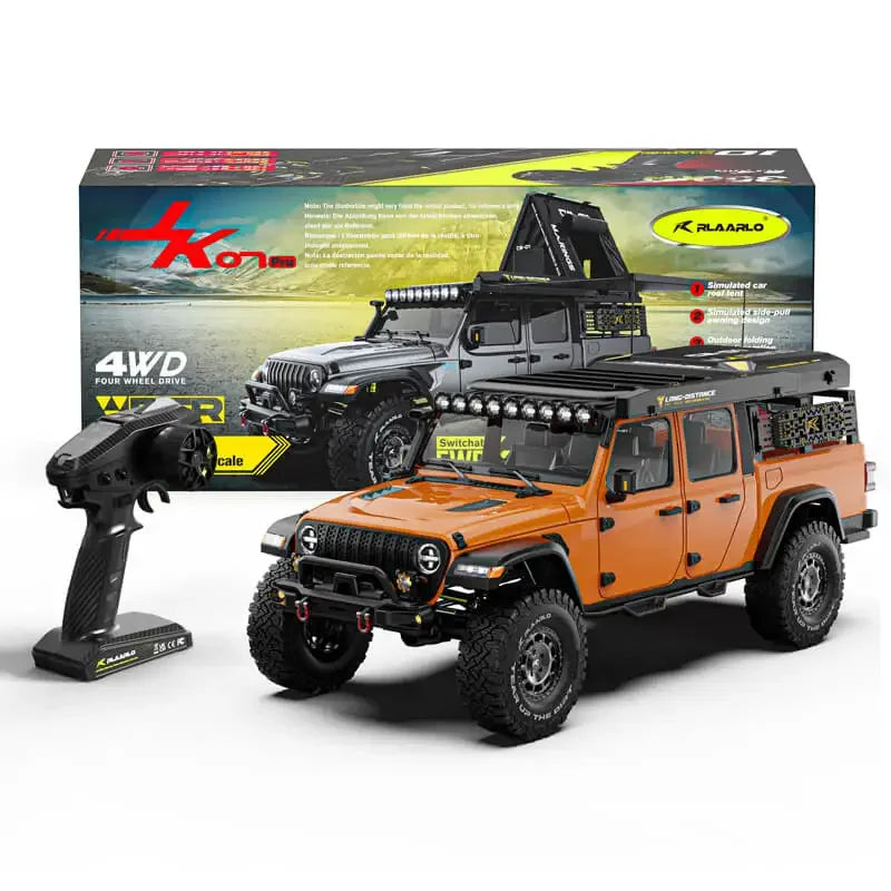 JK07 PRO Brushed 4x4 RTR RC Crawler 1/7 Electric Remote Control Model Car Buggy Adults Children's Toys