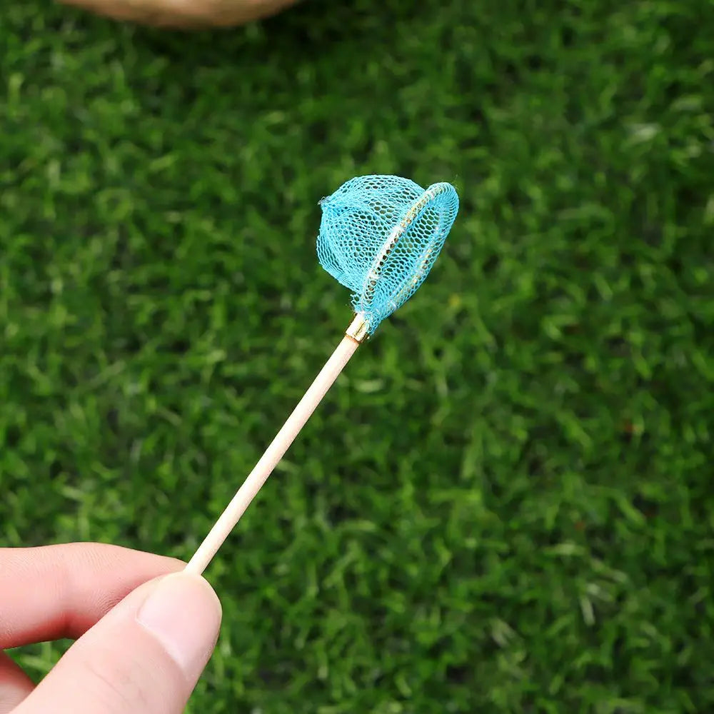 1:12 Miniature Fishing Rod Fish Pole Trammel Net Dollhouse Decoration Doll Accessories Scene Model Micro Landscape Fairy Garden