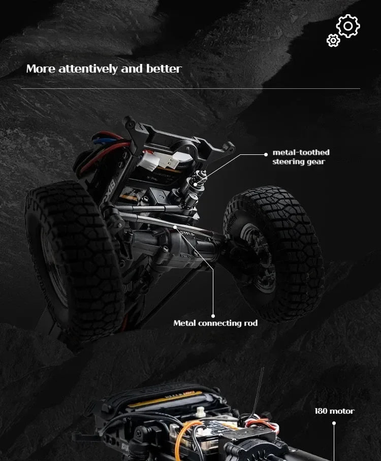 FMS FCX18 1:18 Chevrolet K10 Pickup Truck Officially Authorized Classic Retro Off-road Climbing RC Car Model RTR