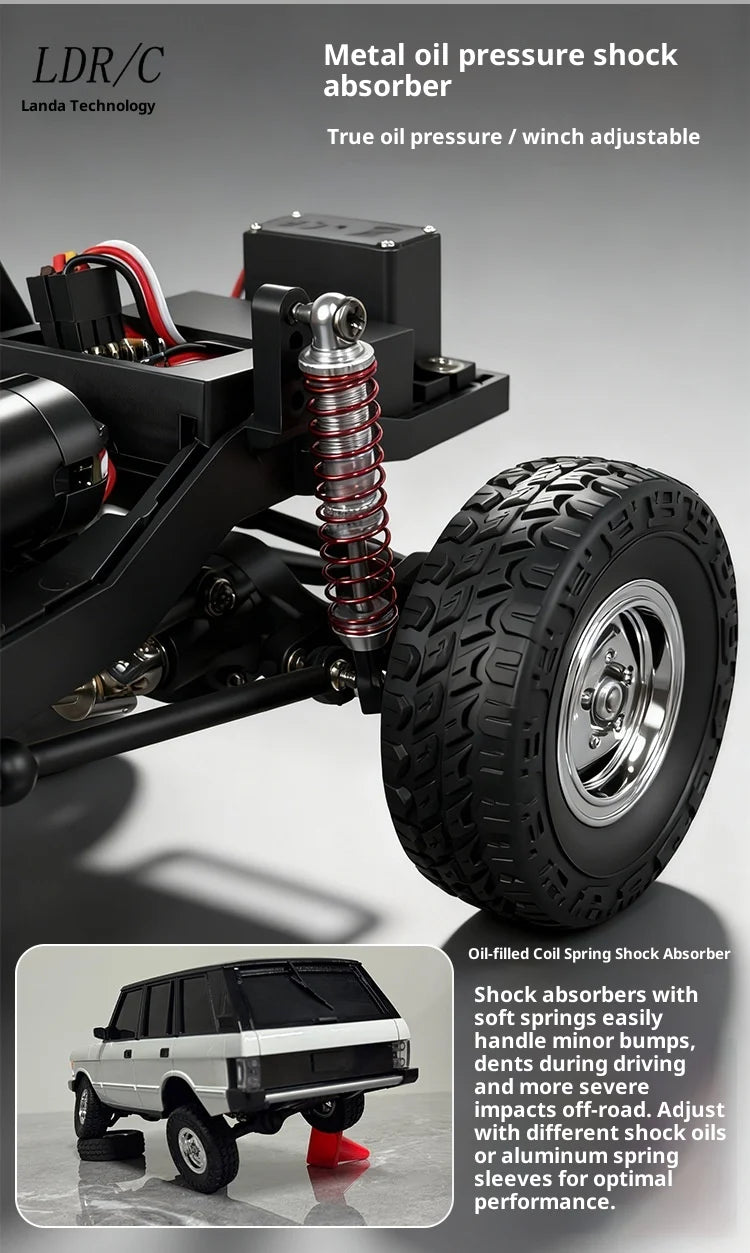 1/18 LDRC LD18401Pro Rc Car LD18401 PRO 4WD Offroad High-speed Climbing Brushless Inductive ESC Vehicle RC Car Children's Gifts