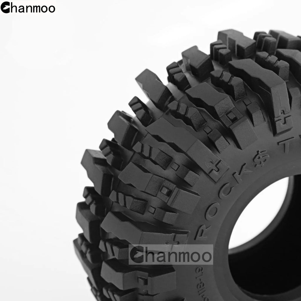 1.9in Crawler Tires Rock Wheels Mud Tyre for 1/10 Scale RC Car Axial Traxxas SCX10 II III TRX4 RC4WD D90 YK4102 Gen8 Redcat