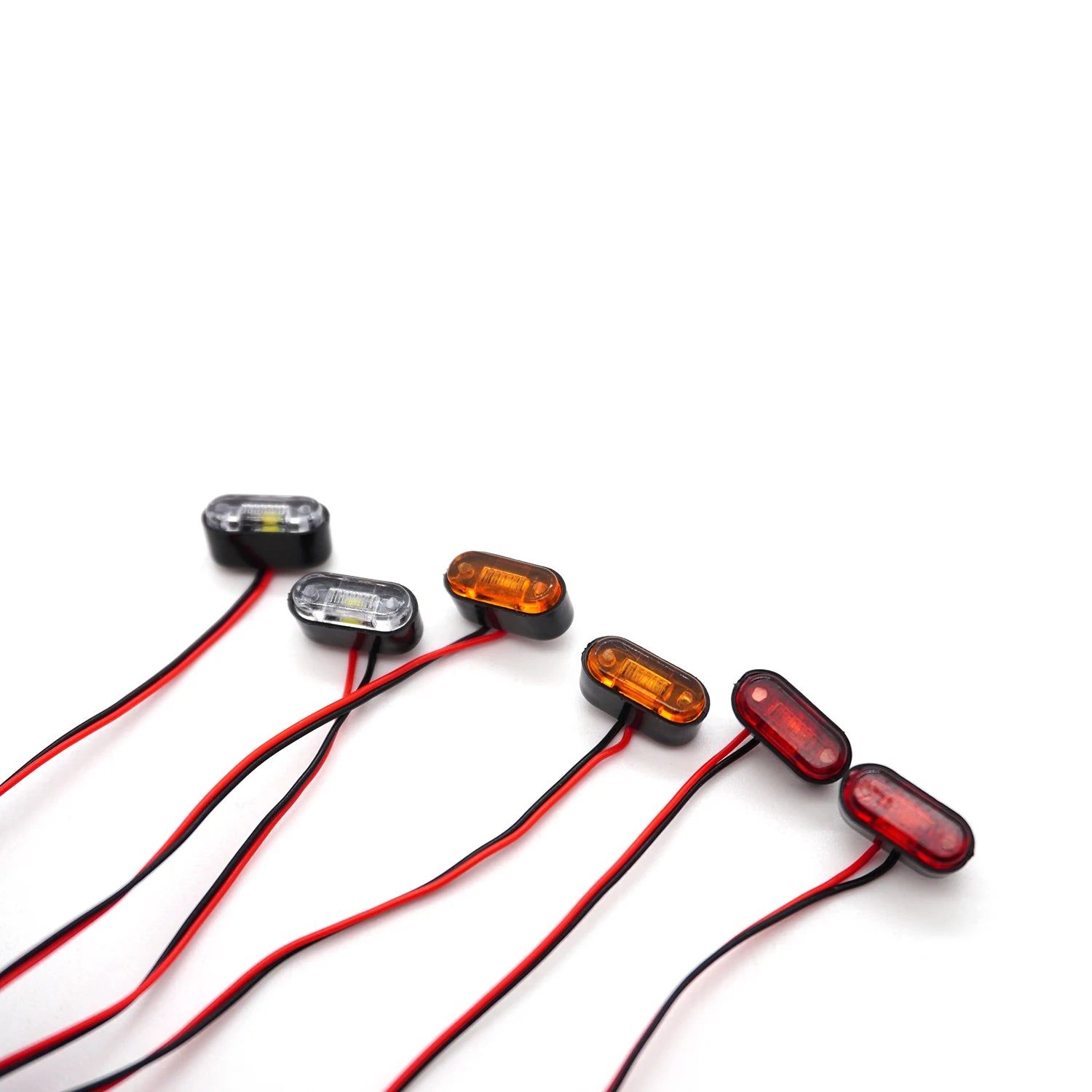 RC Marker Lights Led Warning Lights for 1/14 Tamiya RC Truck Scania Actros Volvo MAN 1/10 RC Crawler TRX4 Defender Bronco SCX10