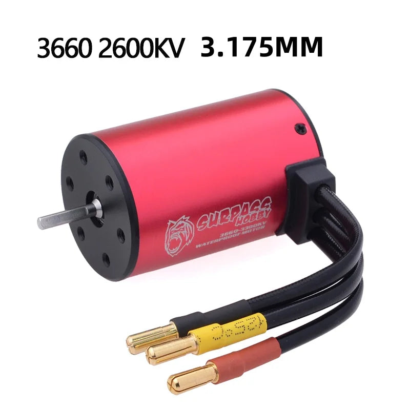Surpass Hobby Waterproof Brushless Motor KK 3650 3660 3665 3670 3674 for 1/8 1/10 RC Car Racing Off-Road Wltoys MJX hglrc Boat