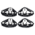 4Pcs Snow Tires Set for 1/18 RC Crawler - Simulate Carload Tracks, Sandmobile Conversion DIY Upgrade Parts Fit TRX4-M