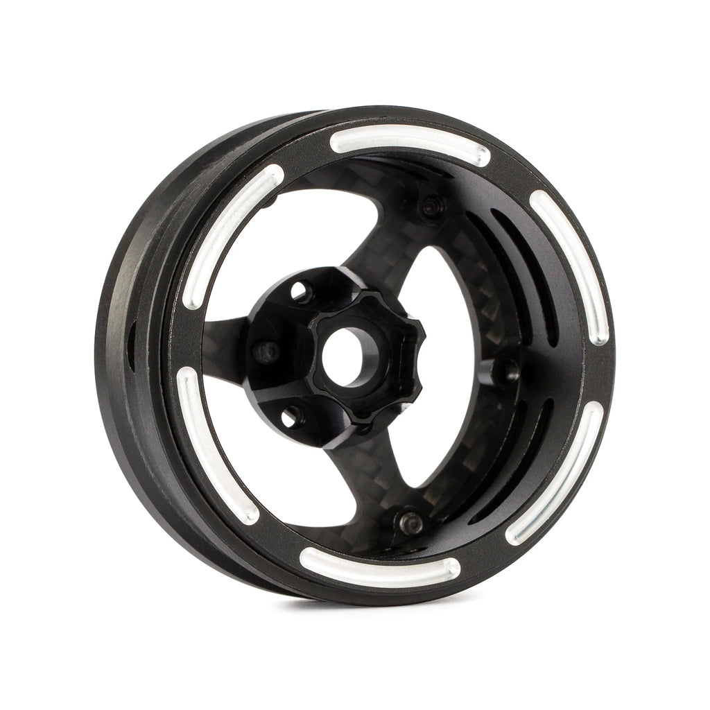 1.9 Inch Carbon Fiber Portal Beadlock Wheels Rims for 1/10 RC Crawler lightweight design GSPEED LCG Chassis Capra SCX10 Pro TRX4