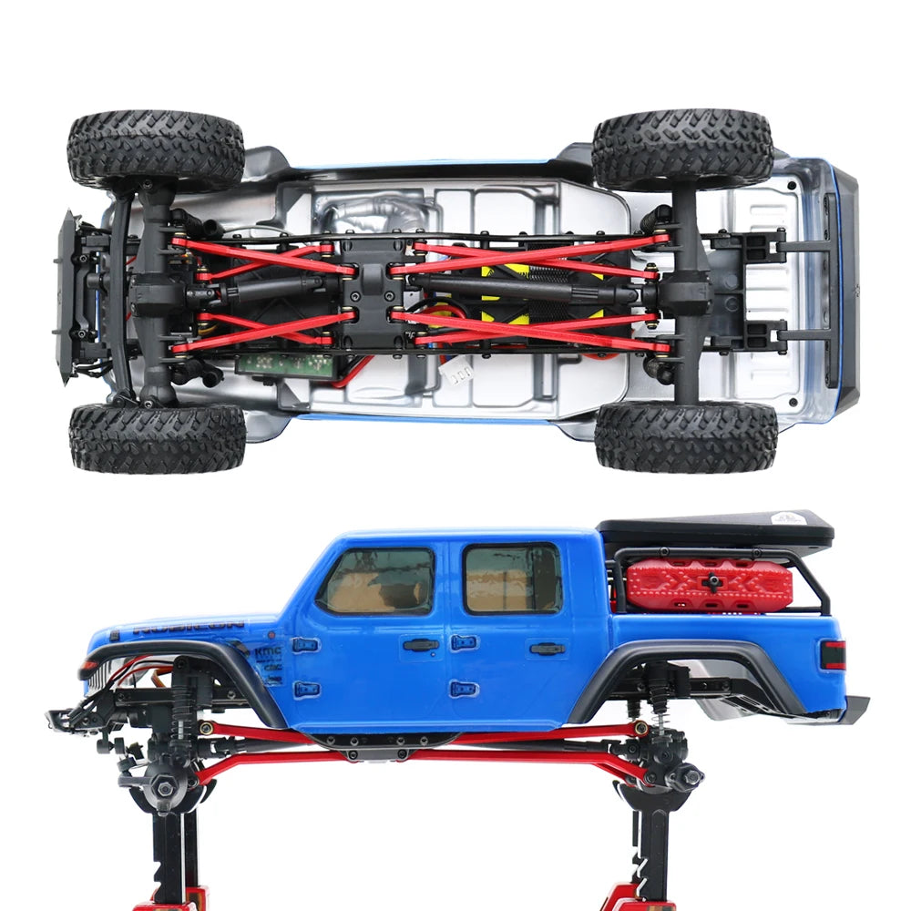 BDXRC 1/24 RC Crawler Car Axial SCX24 Jeep Gladiator AXI00005  CNC Aluminum High Clearance 4 Links Set Upgrade Parts