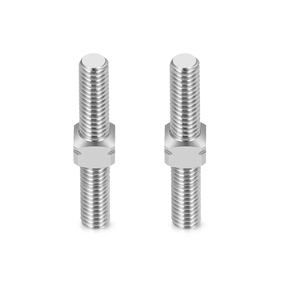 AXSPEED 1Pair Titanium Alloy M3 Left and Right Thread Dual Head Threaded Bar Double End Thread Rod Stud Bolt 14-50mm