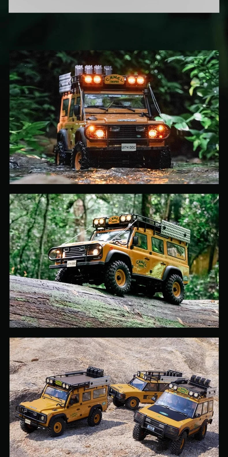 FMS 1/10 FCX10 Camel Cup 4WD RC Car Simulation Electric brushed Two speed Remote Control Climbing Off Road Vehicle Model Gift